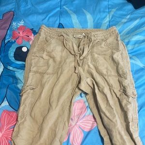 Tan shorts with pockets